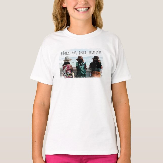 T-shirt Seaside Friendship Memories (Devant)