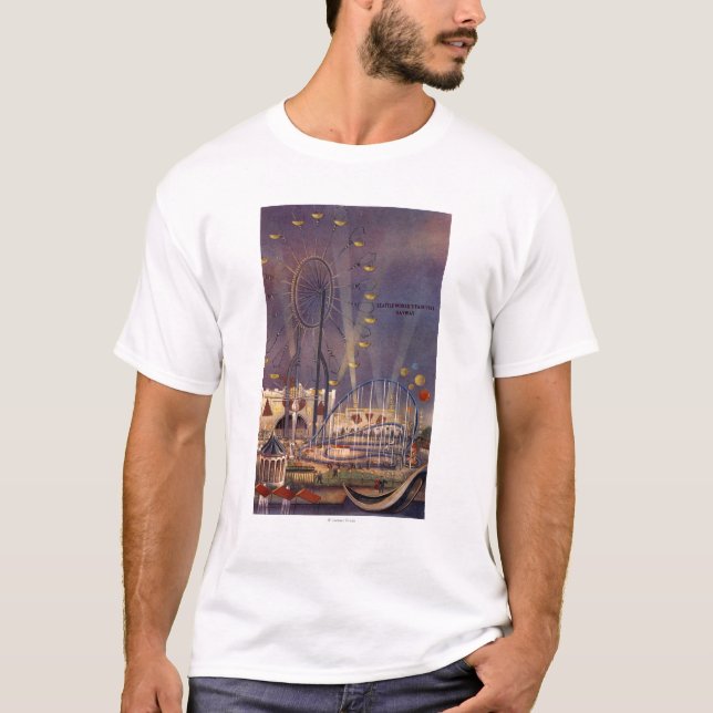T-shirt Seattle, affiche de l'Exposition universelle (Devant)