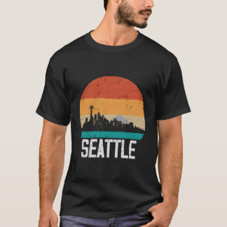 T-shirt Seattle États-Unis Skyline Seattle