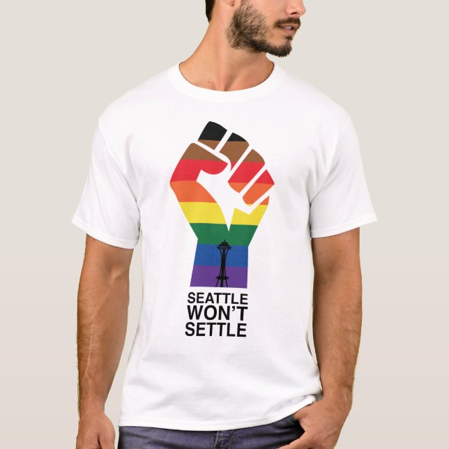 T-shirt Seattle ne s'installera pas (Devant)