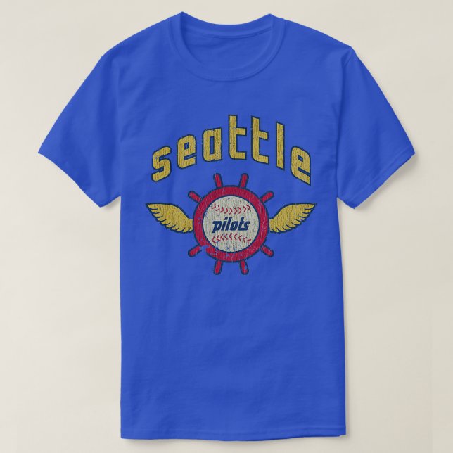 T-shirt Seattle Pilots Baseball Vintage  (Design devant)