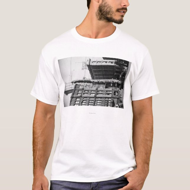 T-shirt Seattle, totem Polonais de WAIndian au carré de (Devant)