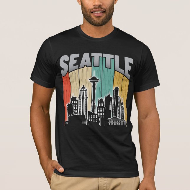 T-shirt Seattle Washington (Devant)
