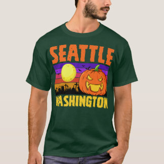 T-shirt Seattle Washington Happy Halloween Party Local Cit