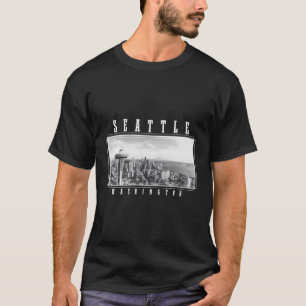 T-shirt Seattle Washington Skyline Pride Space Needle Vint