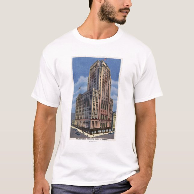 T-shirt Seattle, Washington - vue de Washington (Devant)