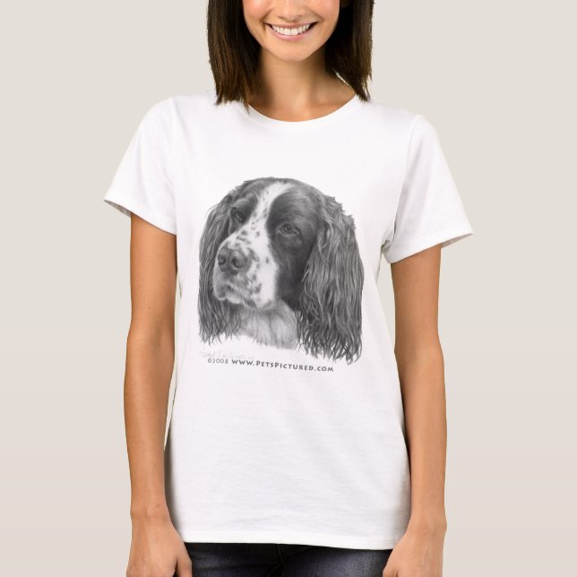 T-shirt SebastiAn, épagneul de springer anglais (Devant)