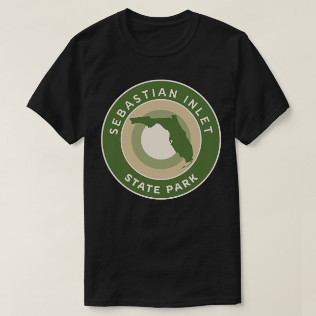 T-shirt Sebastian Inlet State Park Floride Bullseye (Design devant)
