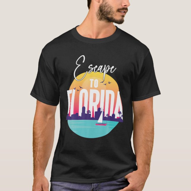 T-shirt S'Échapper À La Floride (Devant)