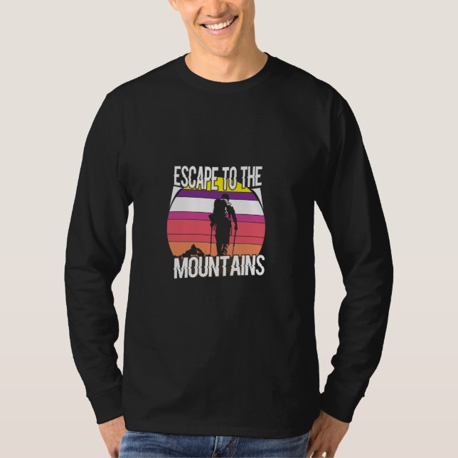 T-shirt S'échapper dans les montagnes (Devant)