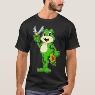 T-shirt Sèche-cheveux grenouille Coiffeuse Ciseaux