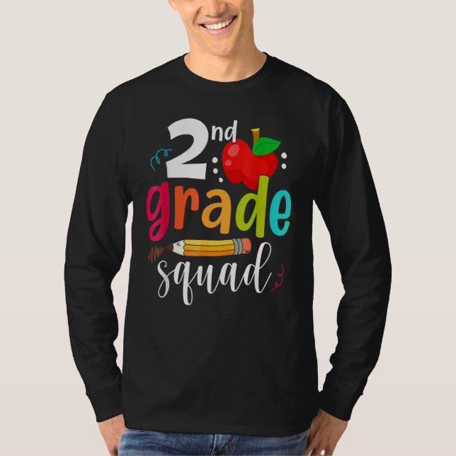 T-shirt Second Grade Squad  Back To School 2nd Graders Tea (Devant)