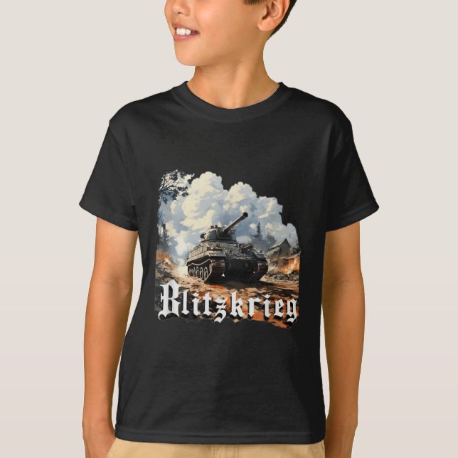 T-shirt Seconde Guerre mondiale Blitzkrieg (Devant)