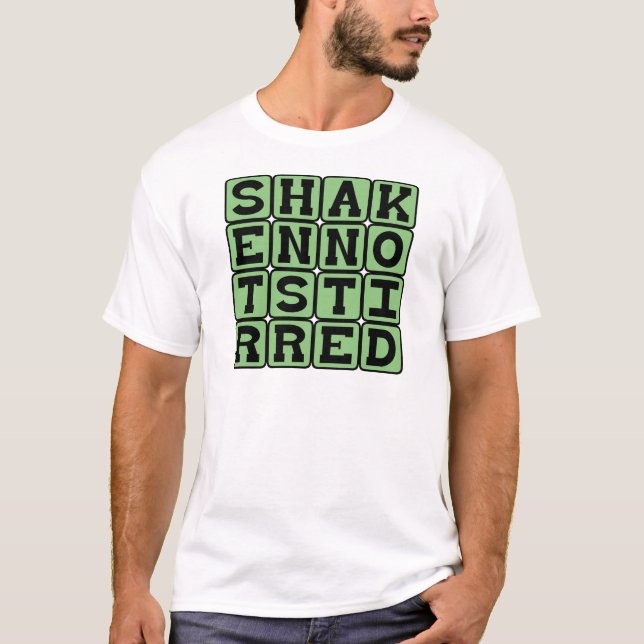 T-shirt Secoué non remué, préférence de Martini (Devant)