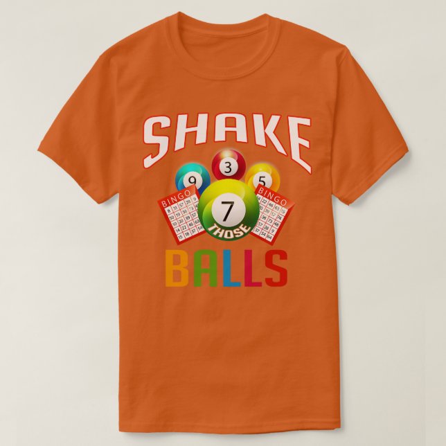 T-shirt Secouer Ces Balls Drôle Bingo (Design devant)