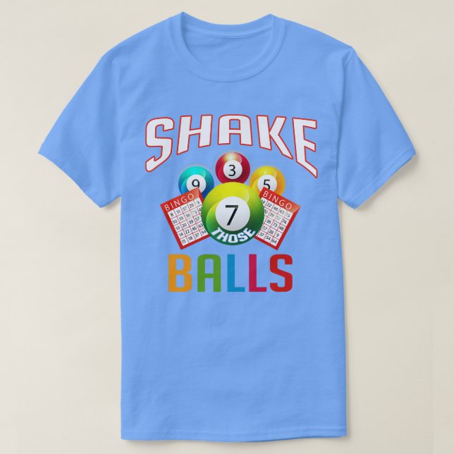 T-shirt Secouer Ces Balls Drôle Bingo (Design devant)