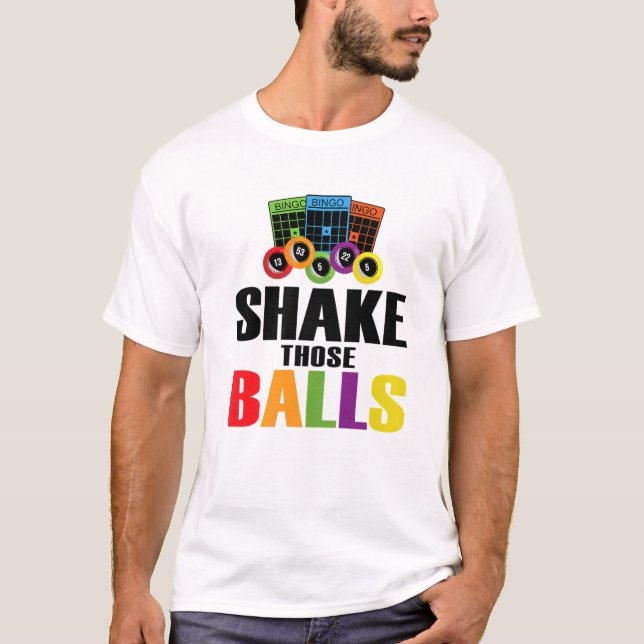 T-shirt Secouer Ces Couilles | Funny Bingo Lover Funny Bin (Devant)