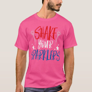 T-shirt Secouez Vos Étincelants Usa Fireworks Us Patriot 4