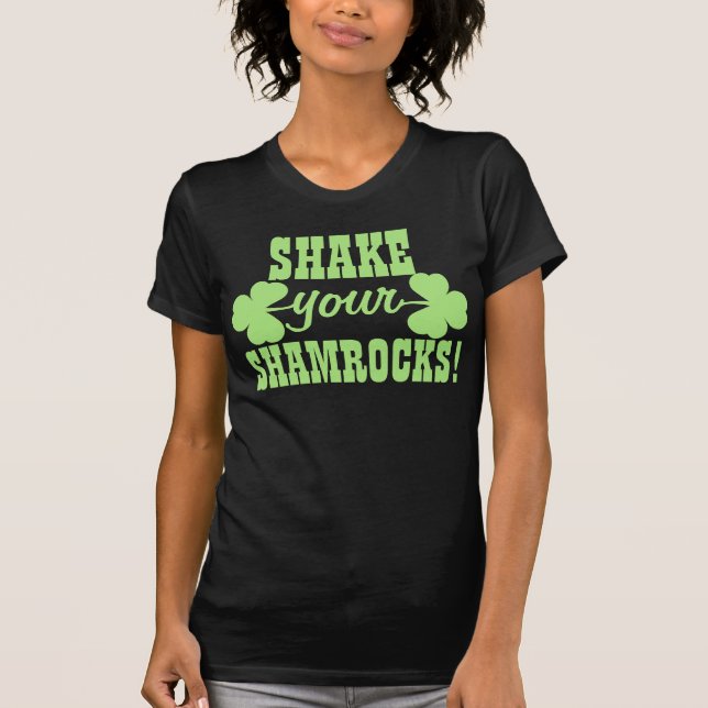 T-shirt Secouez vos shamrocks (Devant)