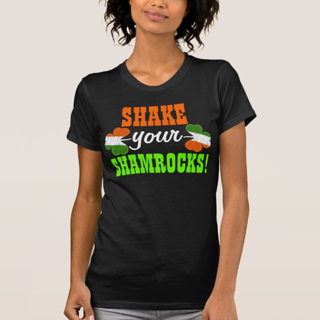 T-shirt Secouez vos shamrocks (Devant)