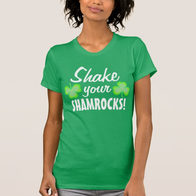 T-shirt Secouez vos shamrocks (Devant)