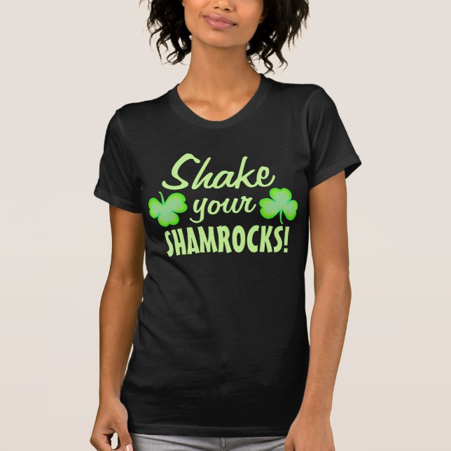 T-shirt Secouez vos shamrocks (Devant)