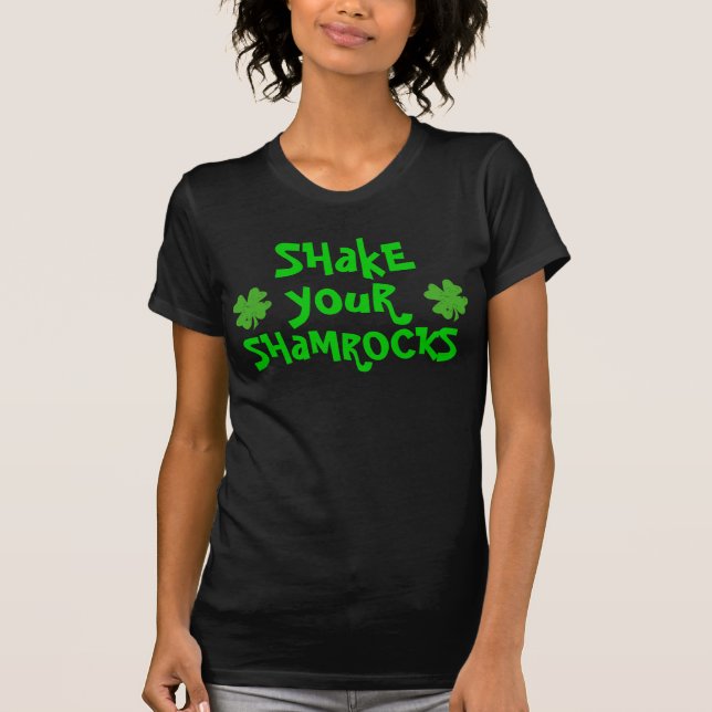 T-shirt Secouez vos shamrocks (Devant)