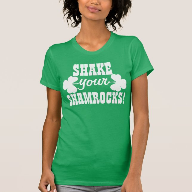 T-shirt Secouez vos shamrocks (Devant)