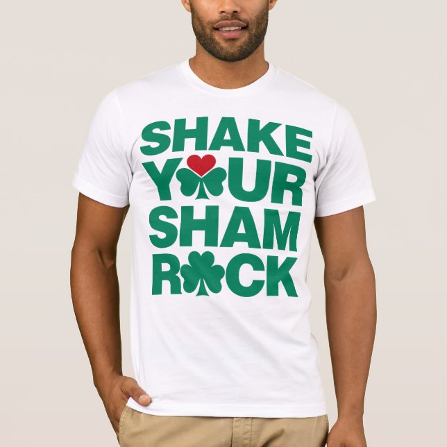 T-shirt Secouez votre shamrock - vert (Devant)