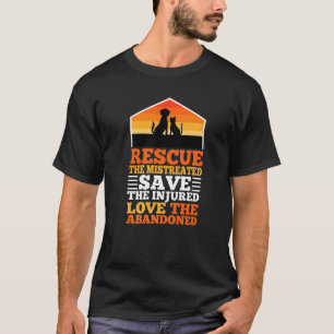 T-shirt Secourez Les Maltraités Sauvons Les Blessés