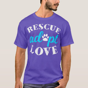 T-shirt Secourir Adopter l'Amoureux des animaux d'amour