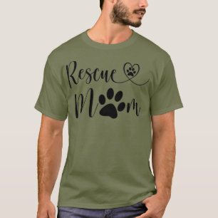 T-shirt Secourir Amoureux des chiens Coeur Chat Maman Amou