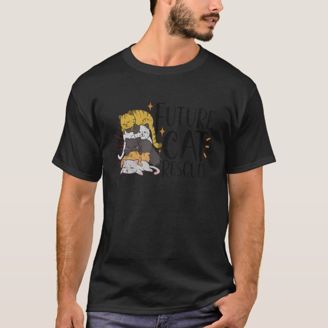 T-SHIRT SECOURIR CAT DROITS DES ANIMAUX SECOURIR CAT ADOPT (Devant)