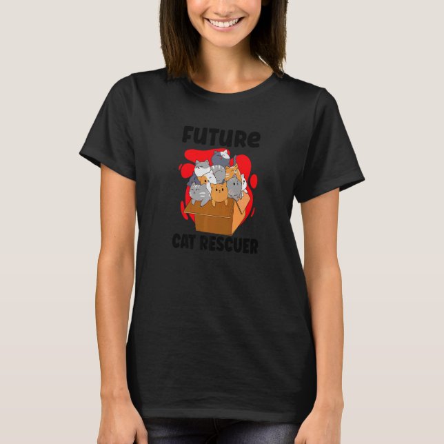 T-SHIRT SECOURIR CAT DROITS DES ANIMAUX SECOURIR CAT ADOPT (Devant)