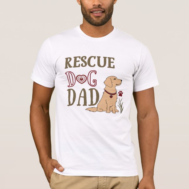 T-shirt Secourir Chien Papa (Devant)
