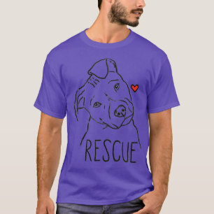 T-shirt Secourir Chien Pitbull Secourir Maman Adopter Dont