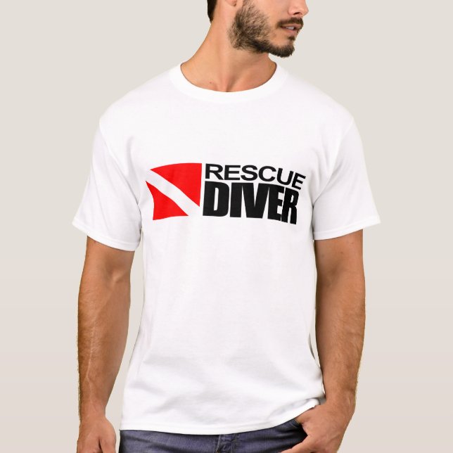 T-shirt Secourir Diver 4 Vêtements (Devant)