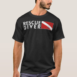T-shirt Secourir Diver Indicateur Recherche Secourir Diver