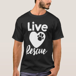 T-shirt Secourir en direct Secourir l'adoption des animaux