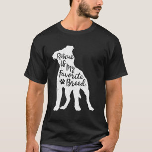T-shirt Secourir Est Ma Race Favorite Pitbull Dog Pit Bull