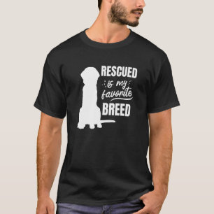 T-shirt Secourir Est Ma Secourt De Chien De Race Favorite