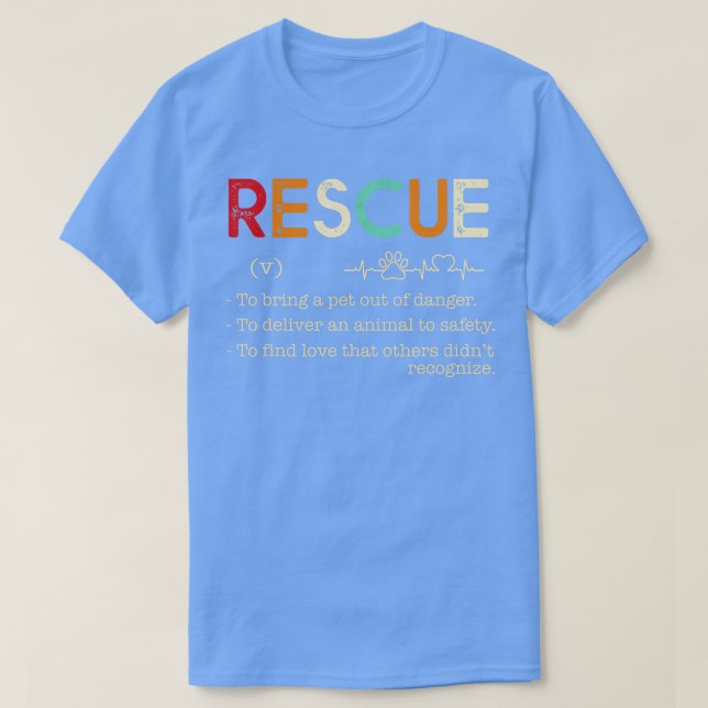 T-shirt Secourir-Faire sortir un animal de compagnie du da (Design devant)