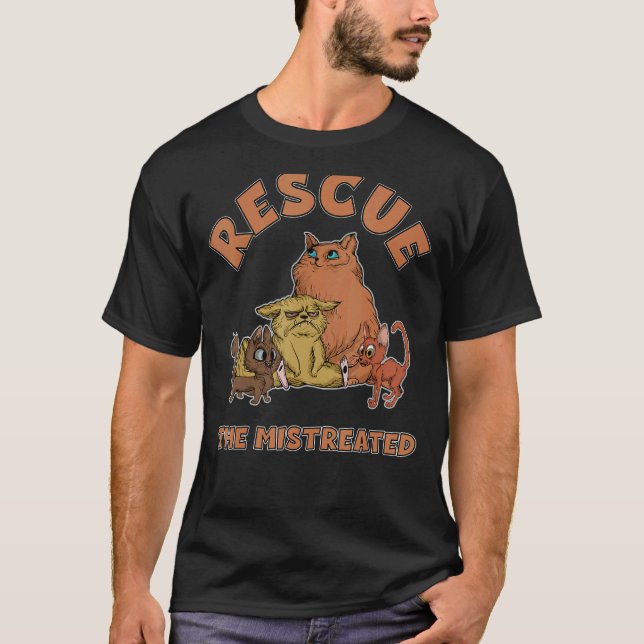 T-shirt Secourir L'Abri Animal Chats Mistreated (Devant)