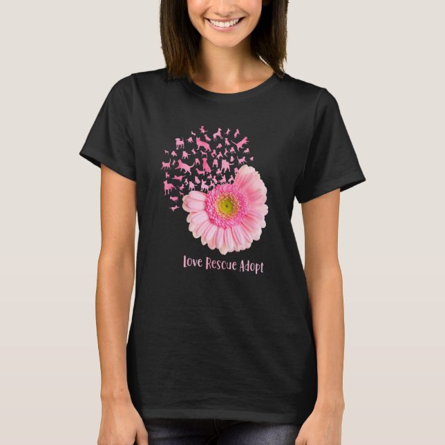 T-shirt Secourir l'amour Adopter (Devant)
