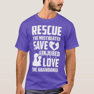 T-shirt Secourir Le Mistreated Sauvons L'Amour Blessé L'Ab
