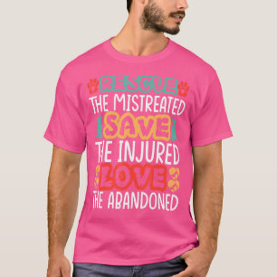 T-shirt Secourir Le Mistreated Sauvons L'Amour Blessé L'Ab