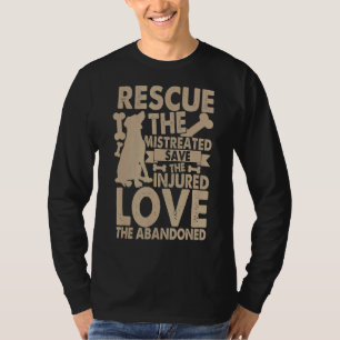T-shirt Secourir Le Mistreated Sauvons L'Amour Blessé L'Ab