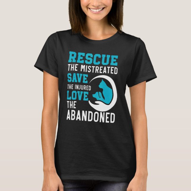 T-shirt Secourir Le Mistreated Sauvons L'Amour Blessé L'Ab (Devant)