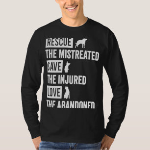 T-shirt Secourir Le Mistreated Sauvons L'Amour Blessé L'Ab