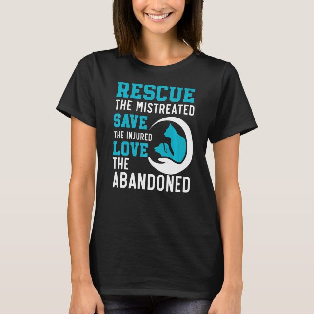 T-shirt Secourir Le Mistreated Sauvons L'Amour Blessé L'Ab (Devant)